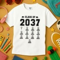 Class Of 2037 Grow With Me Prek To 12th Grade Gift Kids T-Shirt thumb 3