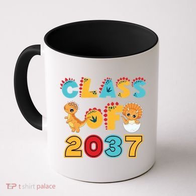 Class Of 2037 Grow With Me Kindergarten Graduation Coffee Mug