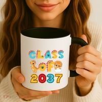 Class Of 2037 Grow With Me Kindergarten Graduation Coffee Mug thumb 3