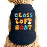 Class Of 2037 Grow With Me Kindergarten Graduation Doggie Tank thumb 0