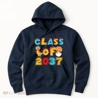 Class Of 2037 Grow With Me Kindergarten Graduation Hoodie thumb 0