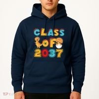 Class Of 2037 Grow With Me Kindergarten Graduation Hoodie thumb 2
