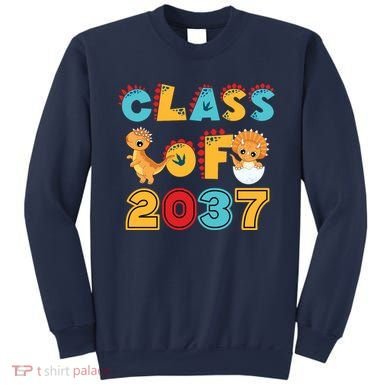 Class Of 2037 Grow With Me Kindergarten Graduation Sweatshirt