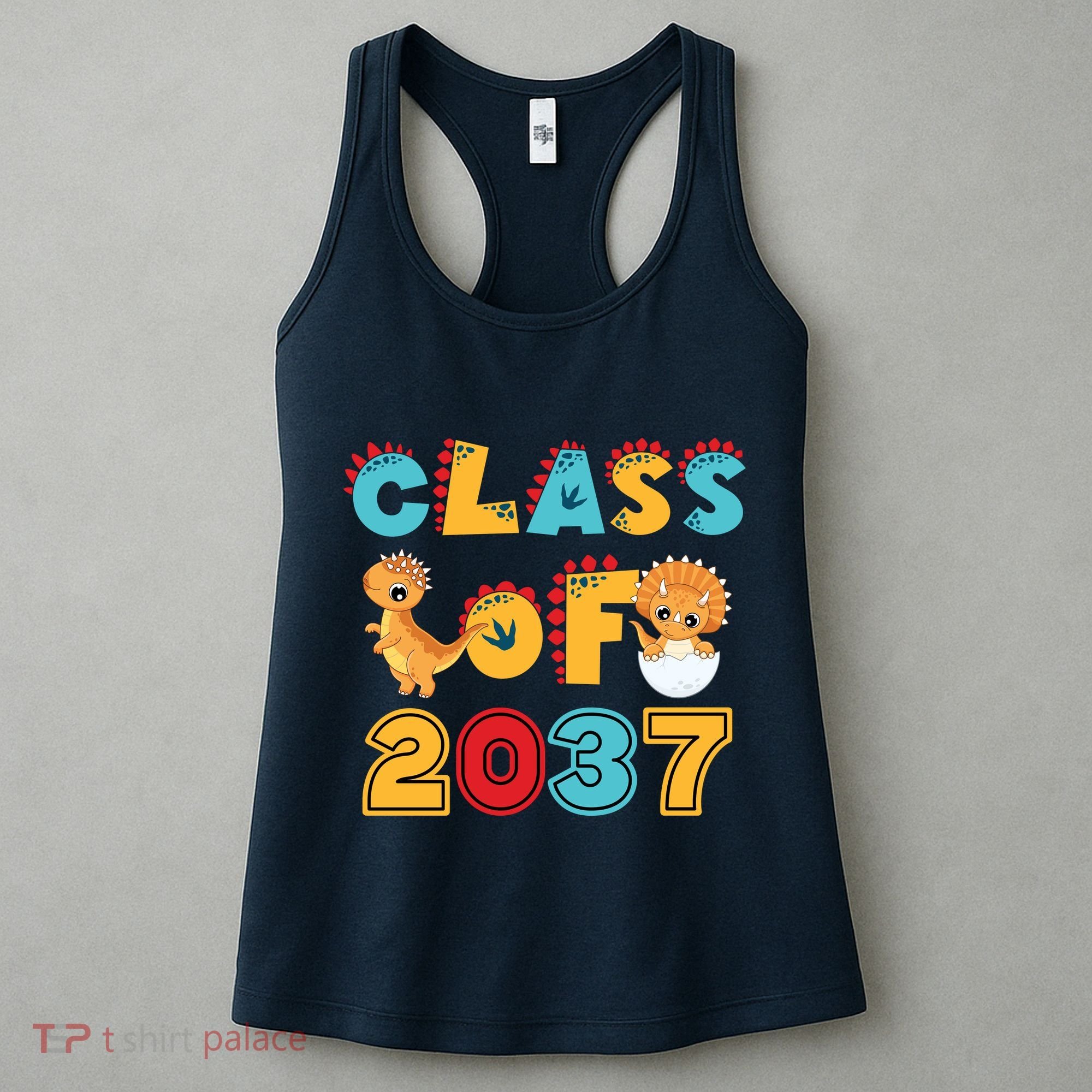 Class Of 2037 Grow With Me Kindergarten Graduation Women's Tank Top