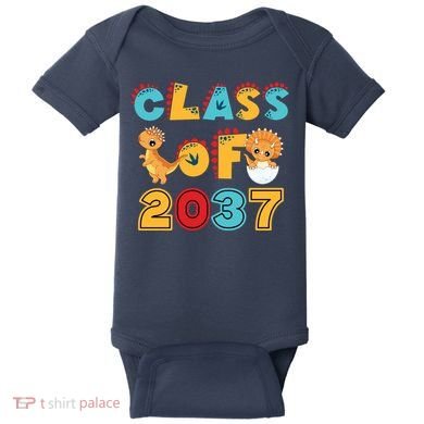 Class Of 2037 Grow With Me Kindergarten Graduation Baby Bodysuit