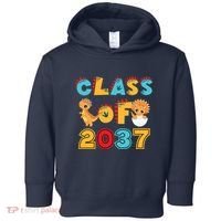 Class Of 2037 Grow With Me Kindergarten Graduation Toddler Hoodie thumb 0