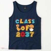 Class Of 2037 Grow With Me Kindergarten Graduation Tank Top thumb 2