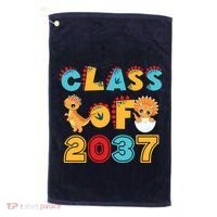 Class Of 2037 Grow With Me Kindergarten Graduation Golf Towel thumb 0