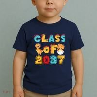 Class Of 2037 Grow With Me Kindergarten Graduation Toddler T-Shirt thumb 2