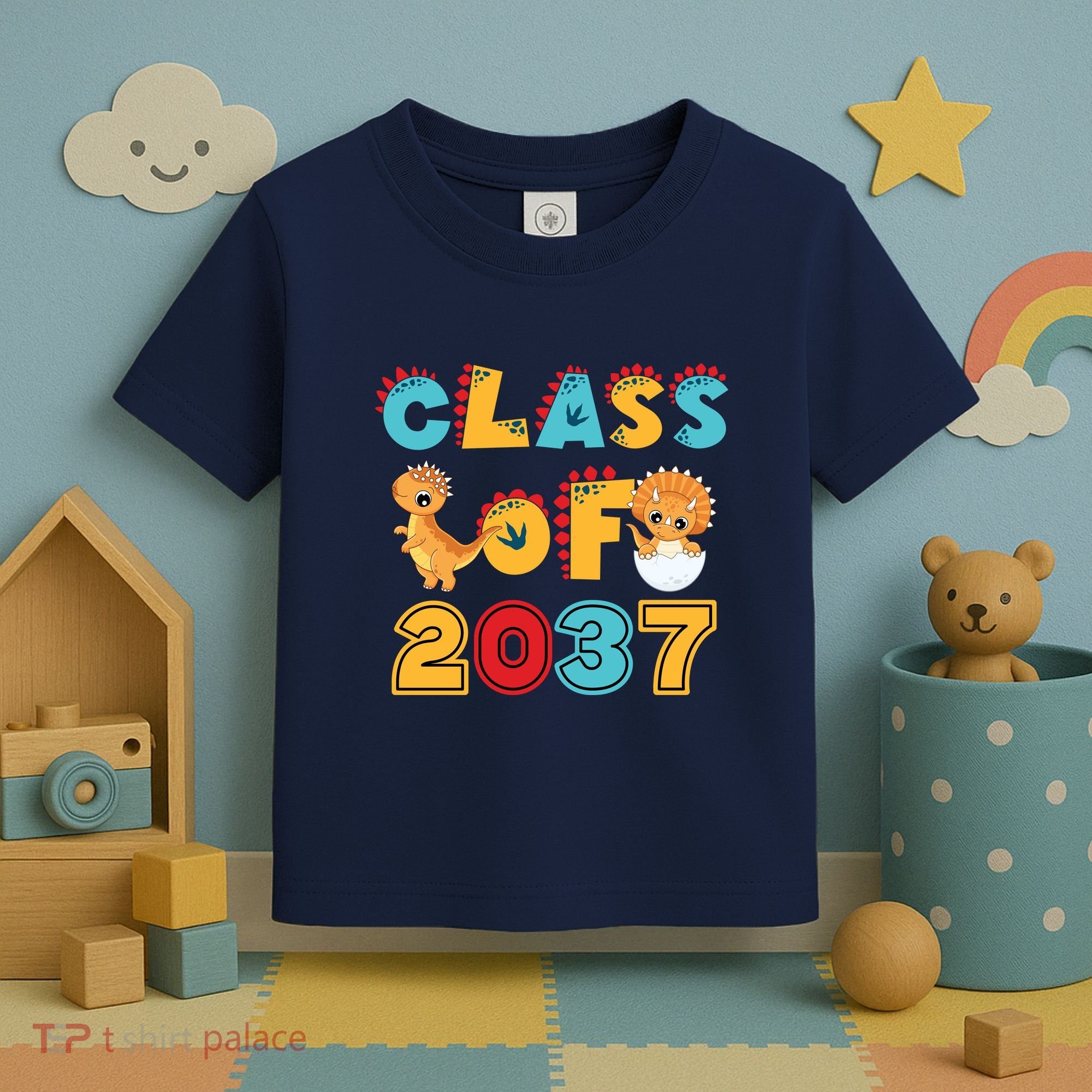 Class Of 2037 Grow With Me Kindergarten Graduation Toddler T-Shirt
