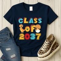 Class Of 2037 Grow With Me Kindergarten Graduation Women's T-Shirt thumb 3
