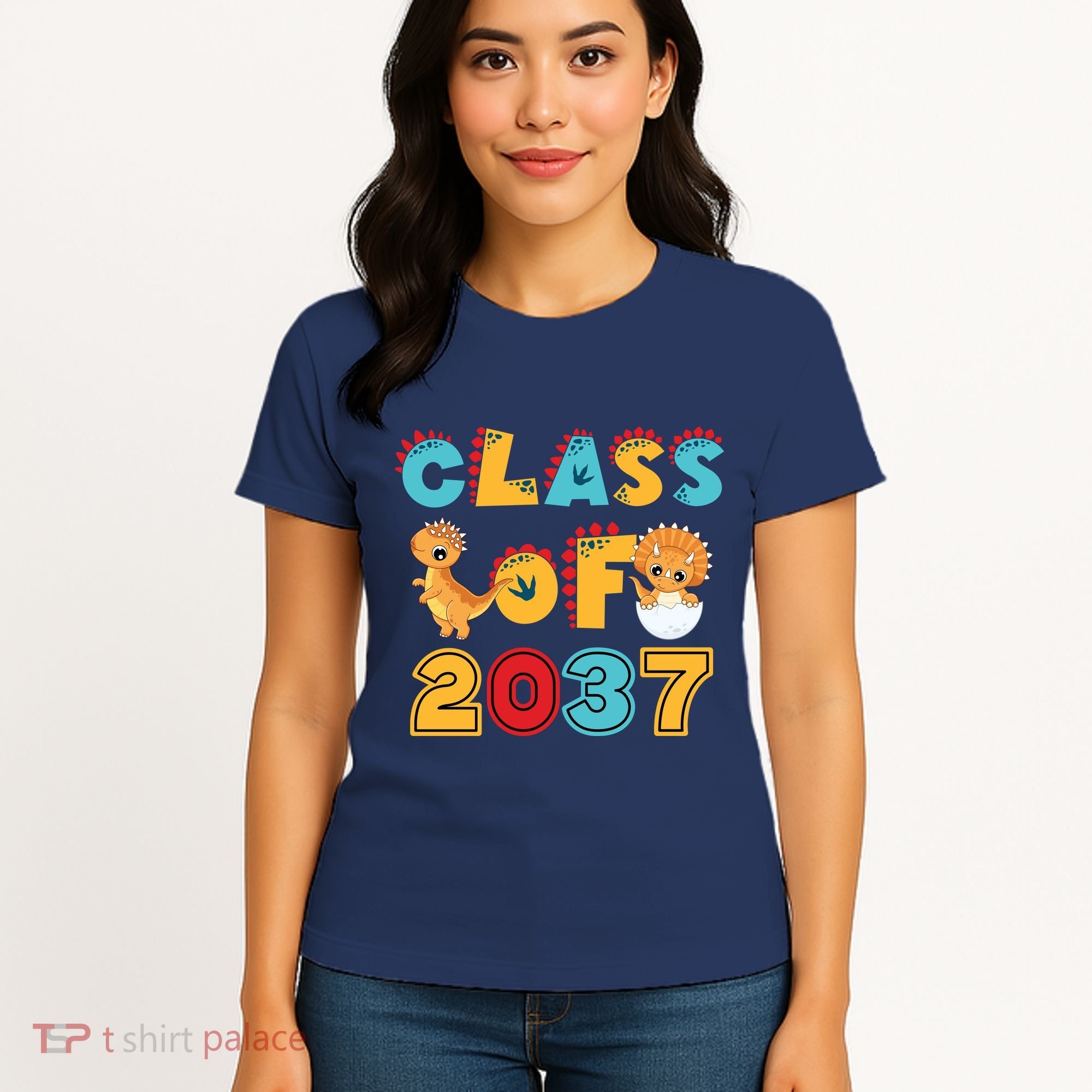 Class Of 2037 Grow With Me Kindergarten Graduation Women's T-Shirt
