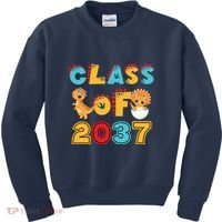 Class Of 2037 Grow With Me Kindergarten Graduation Kids Sweatshirt thumb 0