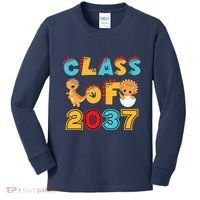 Class Of 2037 Grow With Me Kindergarten Graduation Kids Long Sleeve Shirt thumb 0