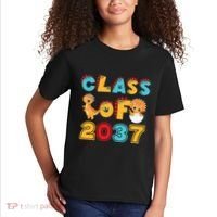 Class Of 2037 Grow With Me Kindergarten Graduation Kids T-Shirt thumb 2