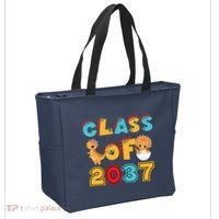 Class Of 2037 Grow With Me Kindergarten Graduation Tote Bag thumb 2