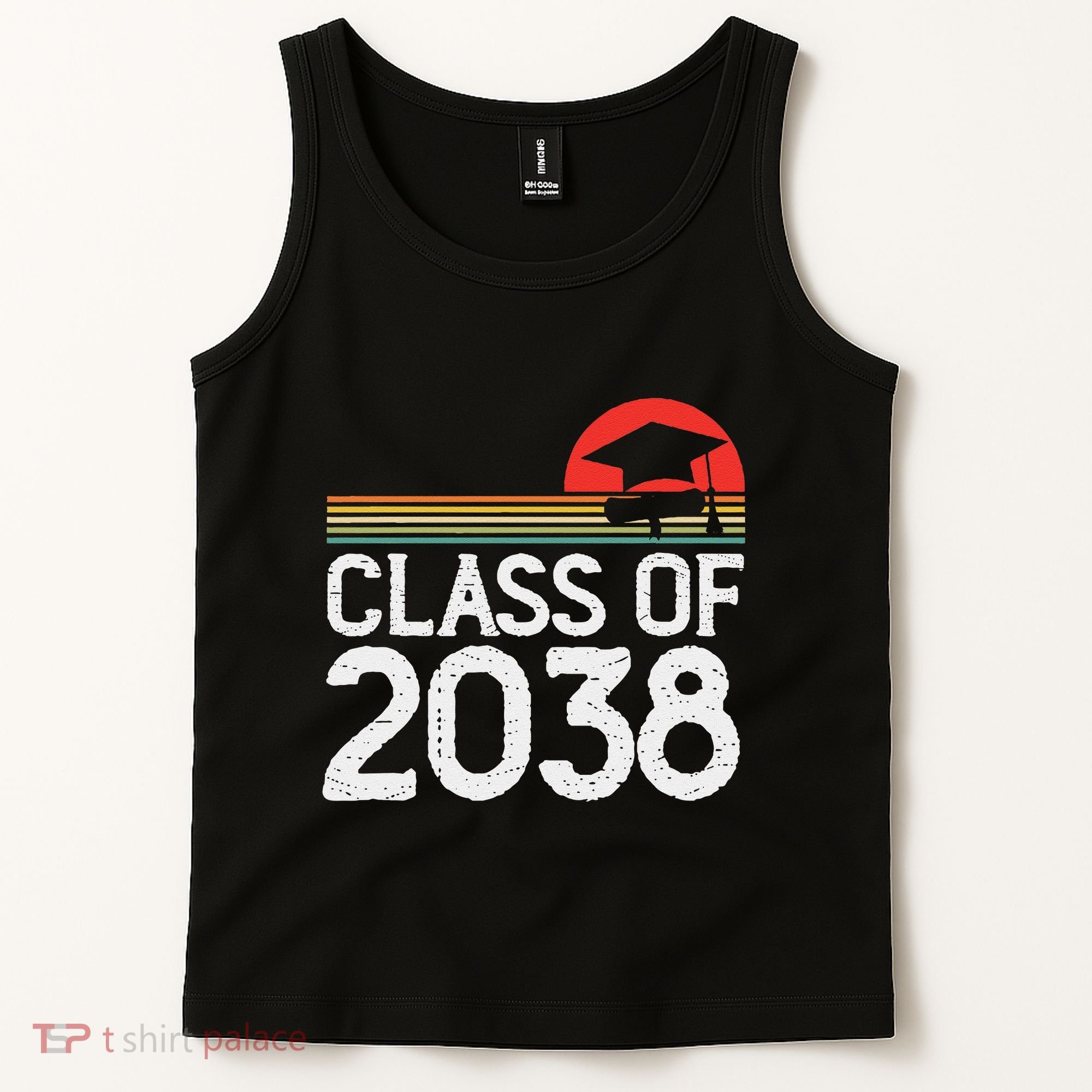 Class Of 2038 Grow With Me Kindergarten To Graduation Tank Top