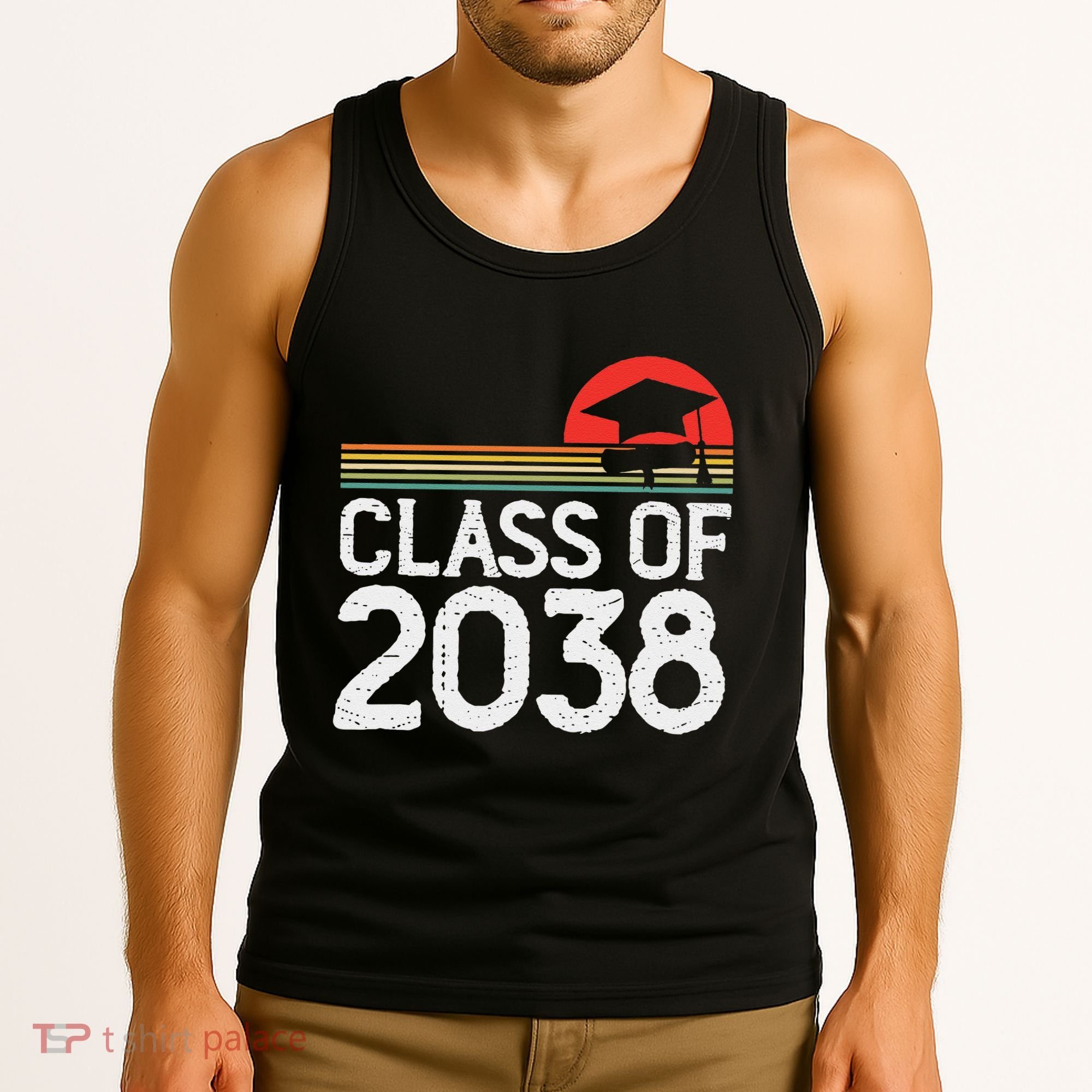 Class Of 2038 Grow With Me Kindergarten To Graduation Tank Top