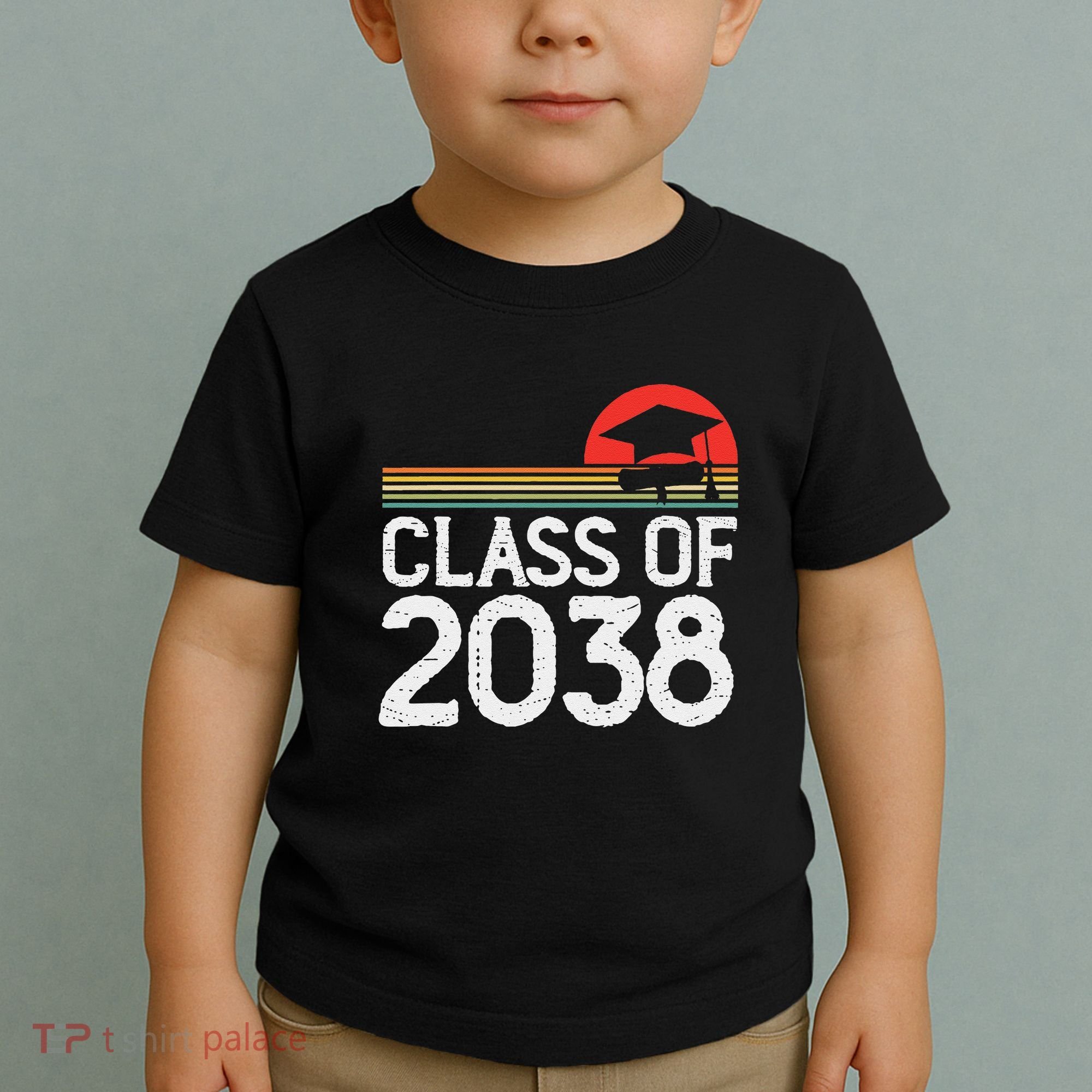 Class Of 2038 Grow With Me Kindergarten To Graduation Toddler T-Shirt