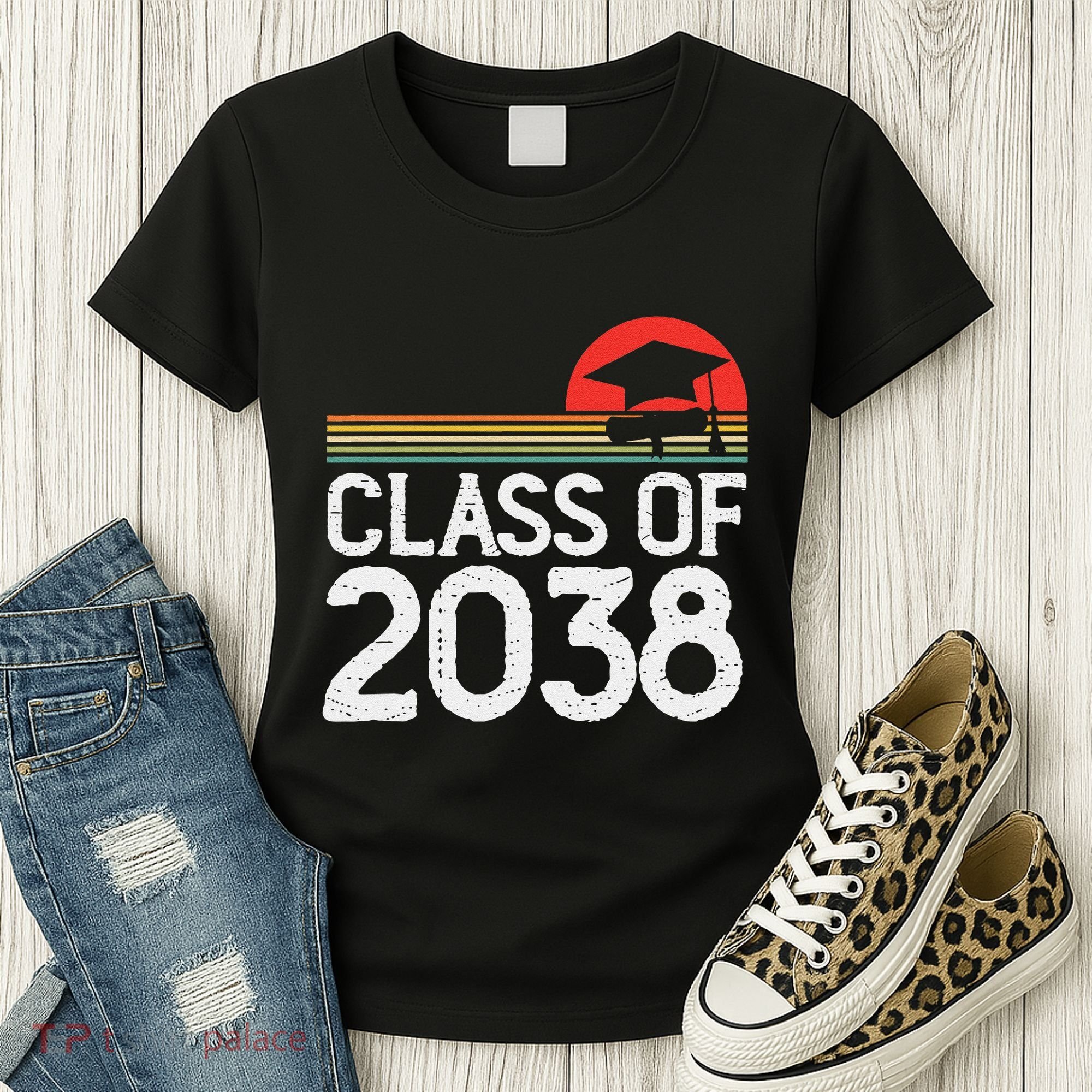 Class Of 2038 Grow With Me Kindergarten To Graduation Women's T-Shirt