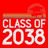 Class Of 2038 Grow With Me Kindergarten To Graduation Santa Hat thumb 1