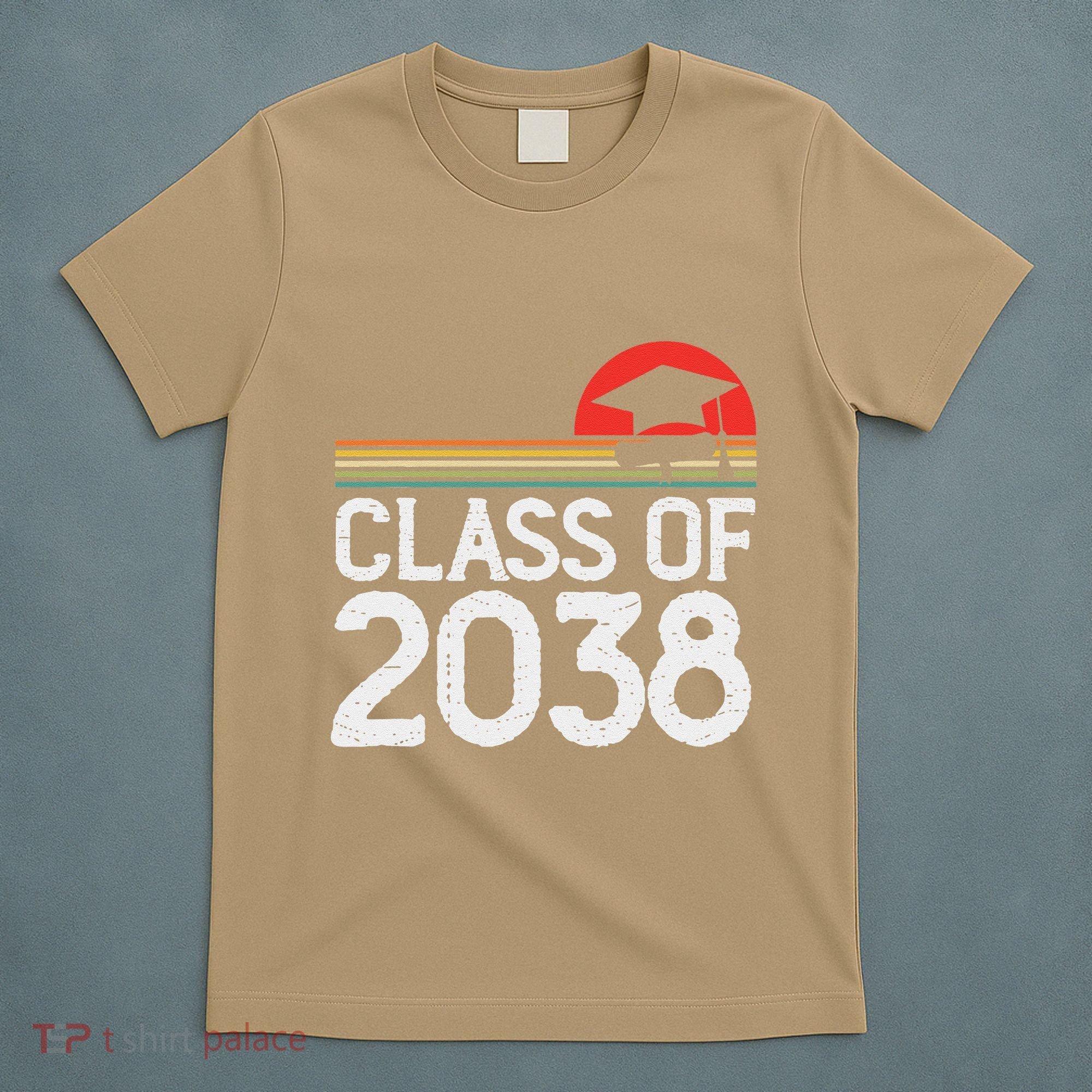 Class Of 2038 Grow With Me Kindergarten To Graduation T-Shirt