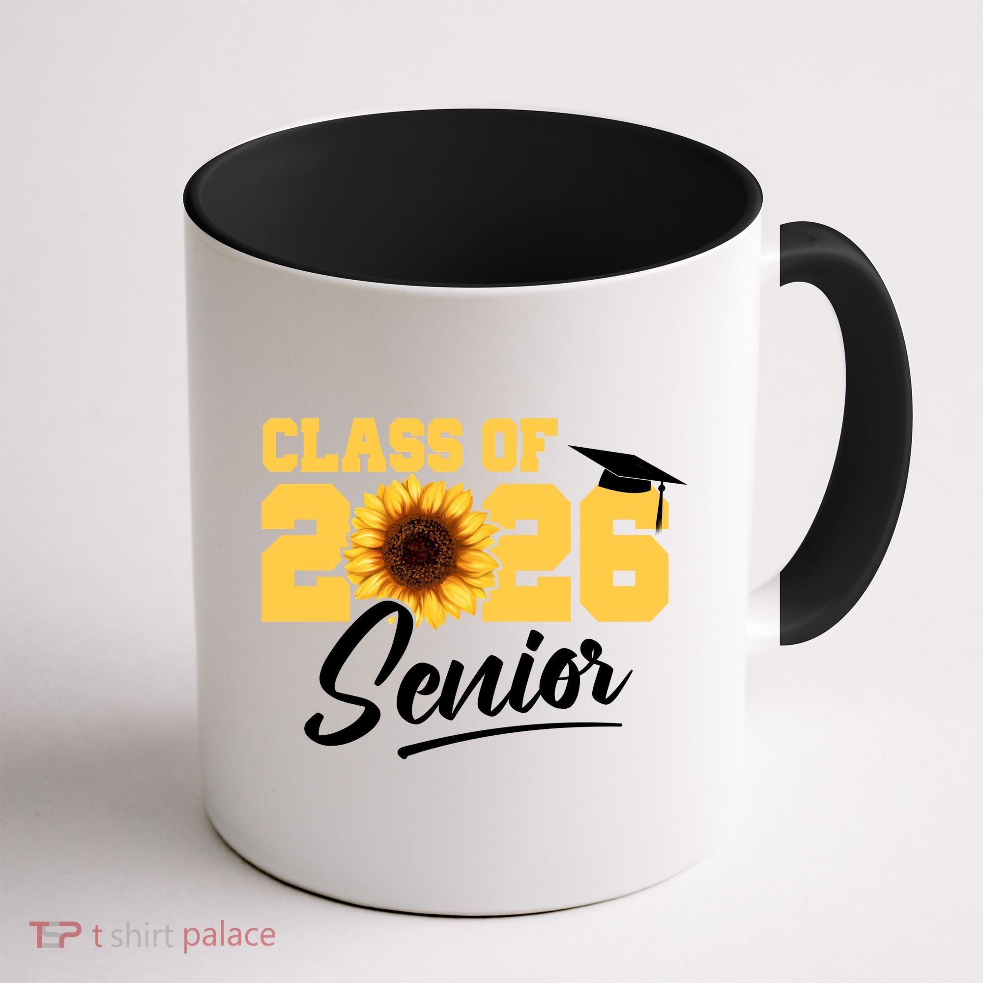 Class Of 2026 Senior Sunflower Last First Day Graduation Coffee Mug