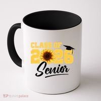 Class Of 2026 Senior Sunflower Last First Day Graduation Coffee Mug thumb 0