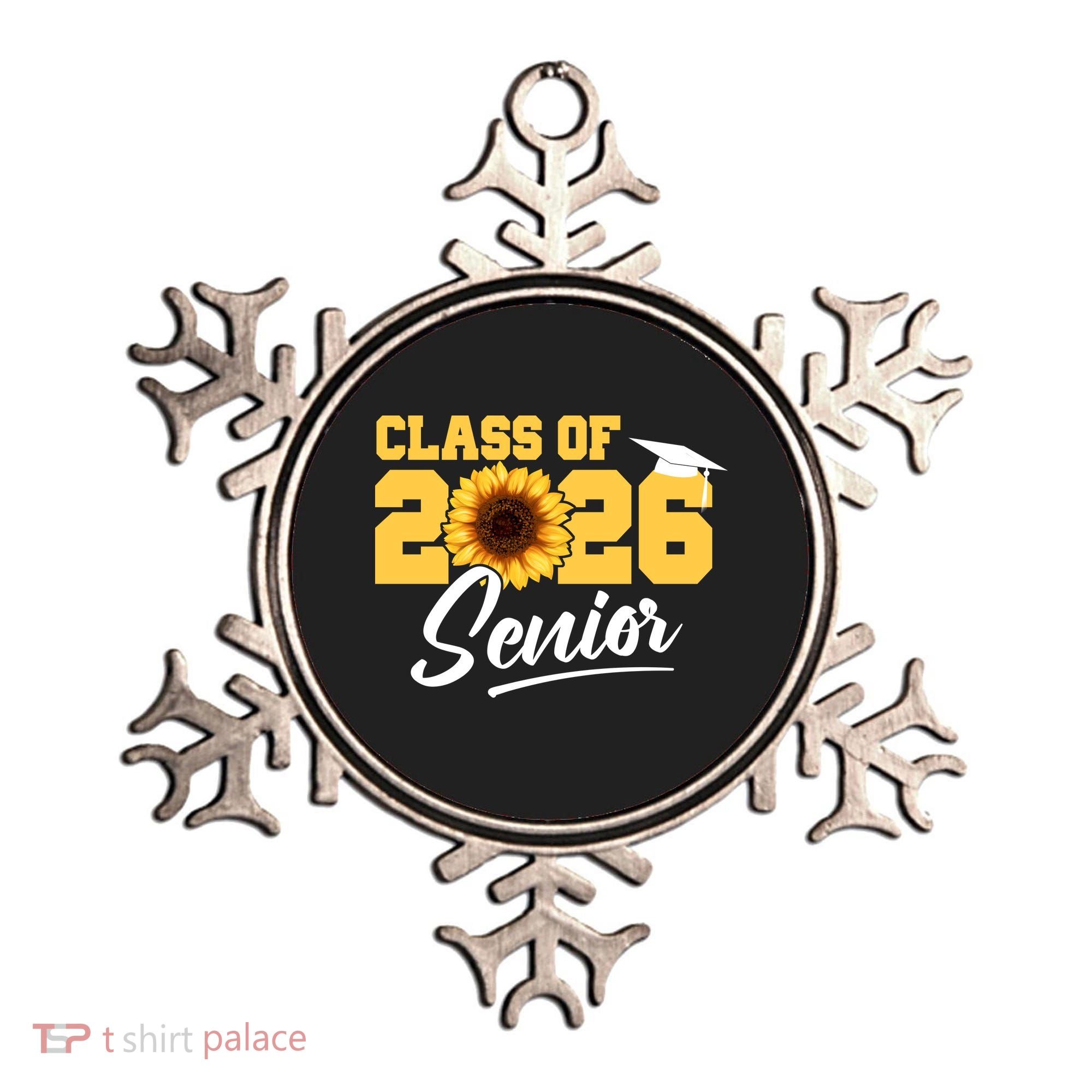 Class Of 2026 Senior Sunflower Last First Day Graduation Ornament