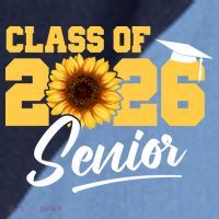Class Of 2026 Senior Sunflower Last First Day Graduation Raglan Baseball Sleeve Shirt thumb 2