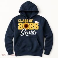 Class Of 2026 Senior Sunflower Last First Day Graduation Hoodie thumb 0