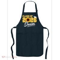 Class Of 2026 Senior Sunflower Last First Day Graduation Apron thumb 0