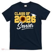 Class Of 2026 Senior Sunflower Last First Day Graduation T-Shirt thumb 0