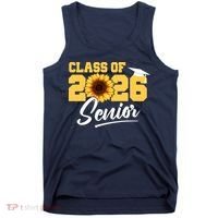 Class Of 2026 Senior Sunflower Last First Day Graduation Tank Top thumb 0