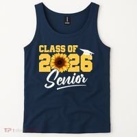 Class Of 2026 Senior Sunflower Last First Day Graduation Tank Top thumb 2