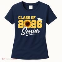 Class Of 2026 Senior Sunflower Last First Day Graduation Women's T-Shirt thumb 0