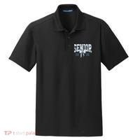 Class Of 2026 Senior Coquette Bow Blue Toile Floral Dry Zone Grid Polo thumb 0