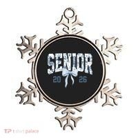 Class Of 2026 Senior Coquette Bow Blue Toile Floral Ornament thumb 0