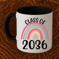 Class Of 2036 Rainbow Graduation Coffee Mug thumb 2