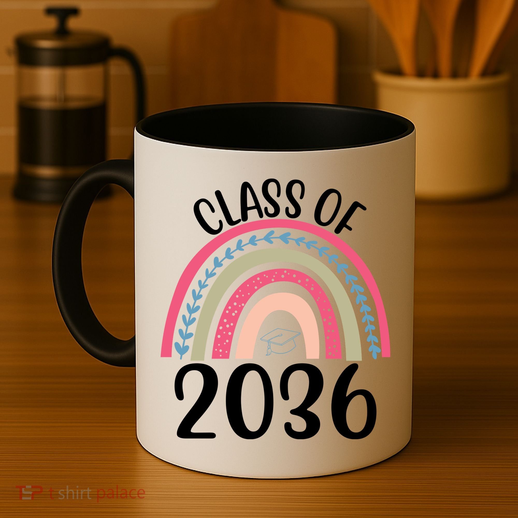 Class Of 2036 Rainbow Graduation Coffee Mug