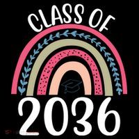 Class Of 2036 Rainbow Graduation Women's Hoodie thumb 2