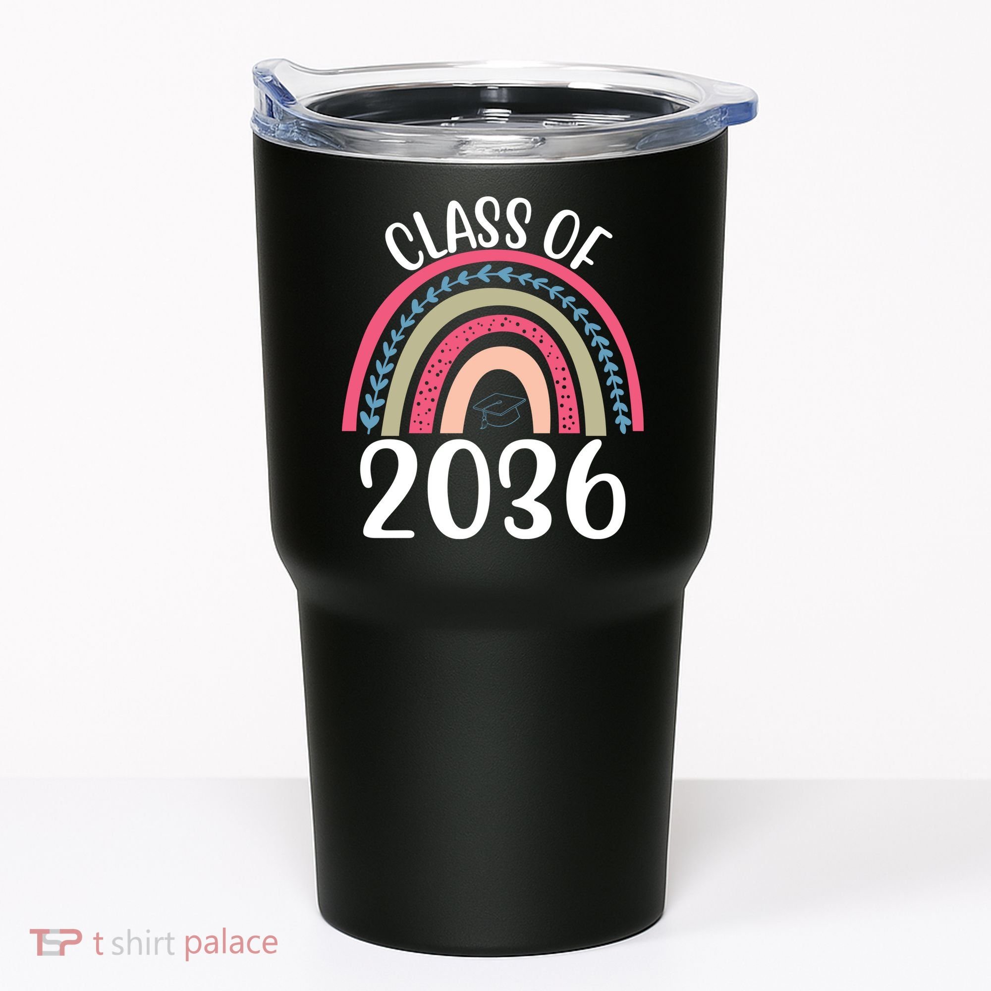 Class Of 2036 Rainbow Graduation Tumbler