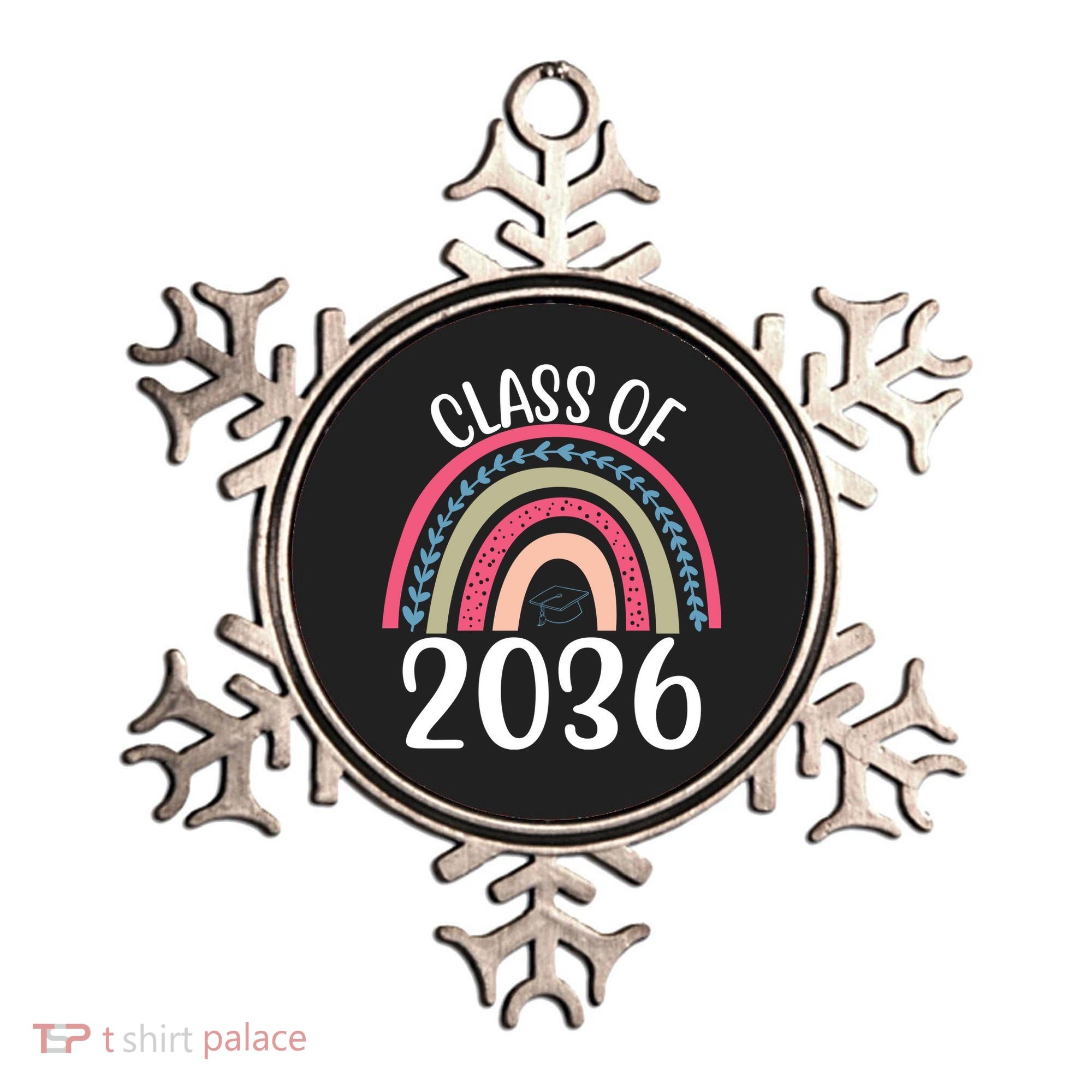 Class Of 2036 Rainbow Graduation Ornament