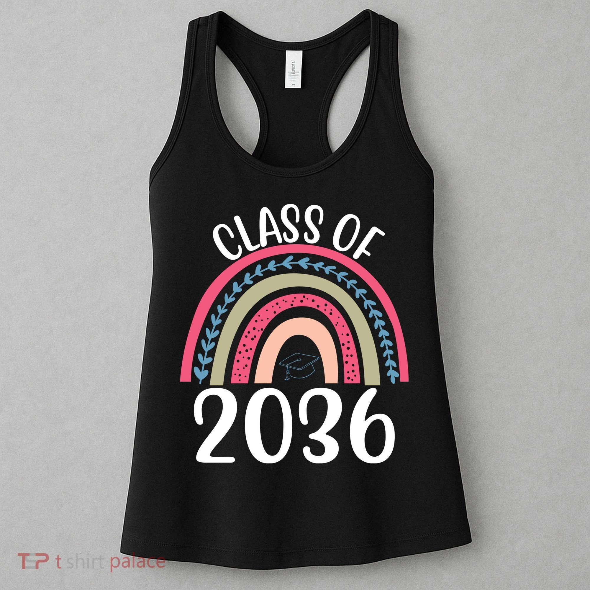 Class Of 2036 Rainbow Graduation Women's Tank Top