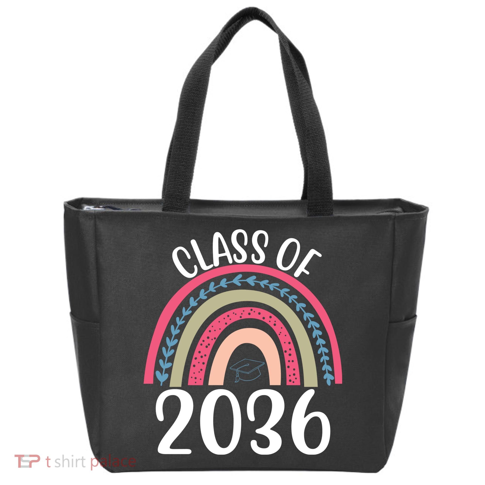 Class Of 2036 Rainbow Graduation Tote Bag