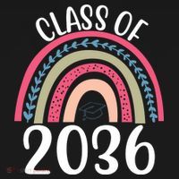 Class Of 2036 Rainbow Graduation Tote Bag thumb 4