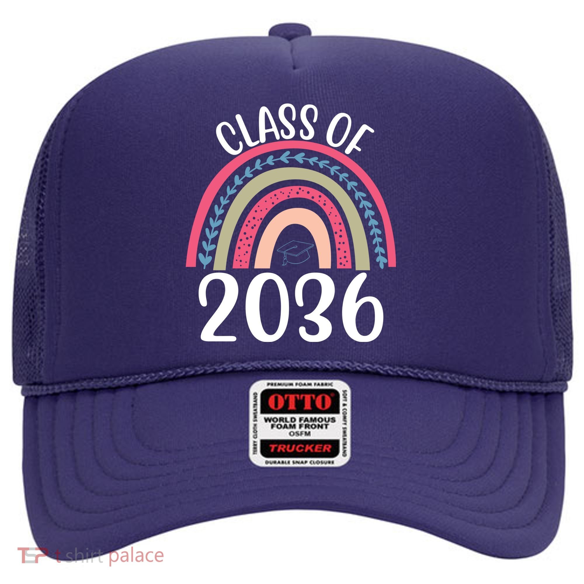 Class Of 2036 Rainbow Graduation Hat