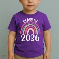 Class Of 2036 Rainbow Graduation Toddler T-Shirt thumb 2