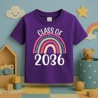 Class Of 2036 Rainbow Graduation Toddler T-Shirt thumb 3