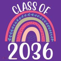 Class Of 2036 Rainbow Graduation Visor thumb 3